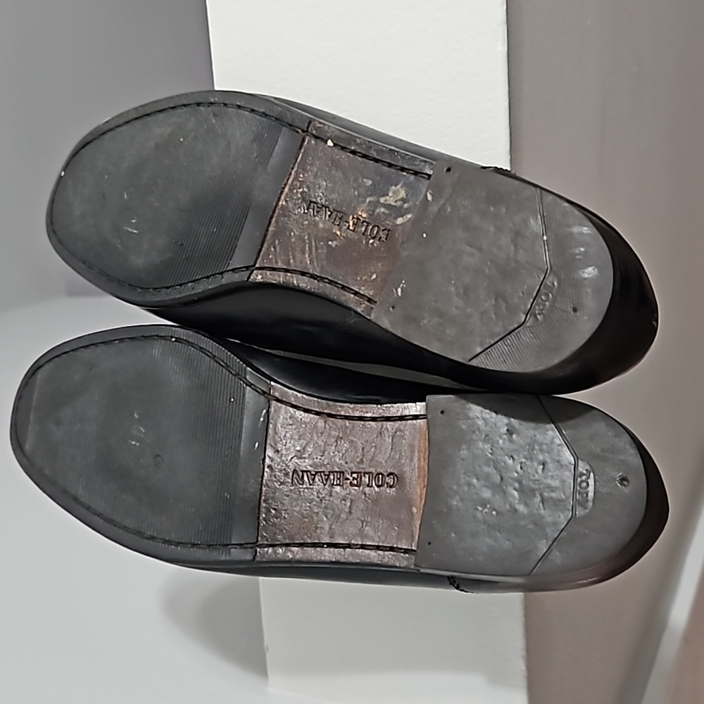 Cole Haan Men's Leather Slip on Penny Loafers Sz. 10N Black Made in USA - Picture 5 of 6